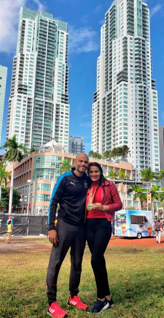 Sabanetero concluye Maratón en Miami 2 Kendy Calderon Vianca Rosario Maraton Miami 2020