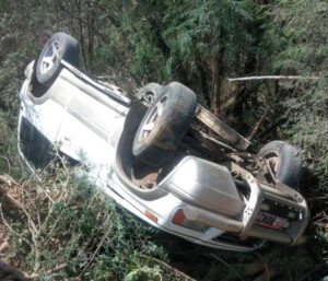 Maestro Junior Polanco sale ileso en accidente 2 Pr Junior Polanco accidente jeepeta