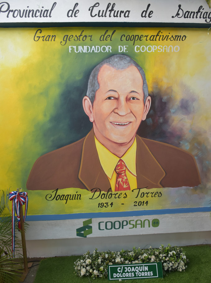 COOPSANO y la dirección provincial de cultura desvelan mural en honor a don Joaquín Dolores Torres 4 Coopsano desvelamiento Joaquin Dolores Torres 3